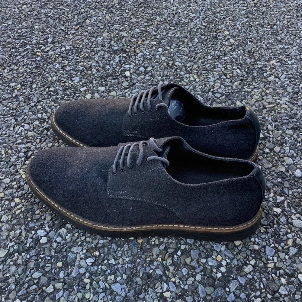 The Rail Men's Charcoal Gray Wool Blend Casual Dress Shoes‎ Size 41 (8)